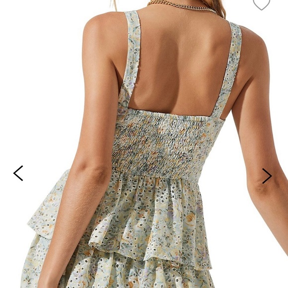 ***SOLD*** ASTR The Label Midsummer Eyelet Embroidered Tiered Dress- Sz L- NWT! - Picture 6 of 9